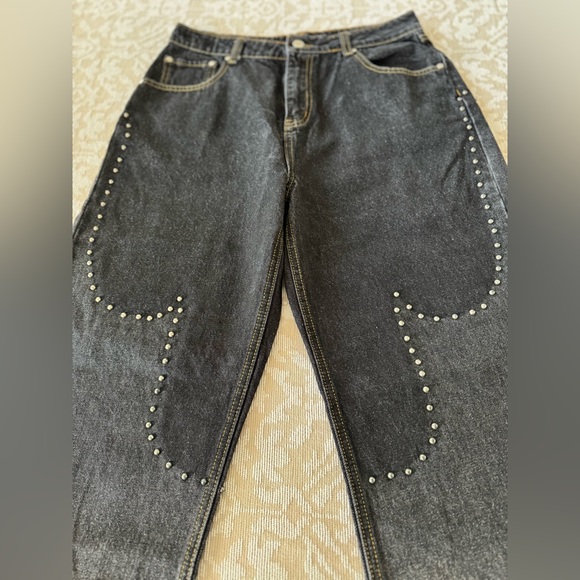 🆕 NWOT Free People • Milk It, Blaze Jeans • Black/Noir • 32 - Picture 8 of 16